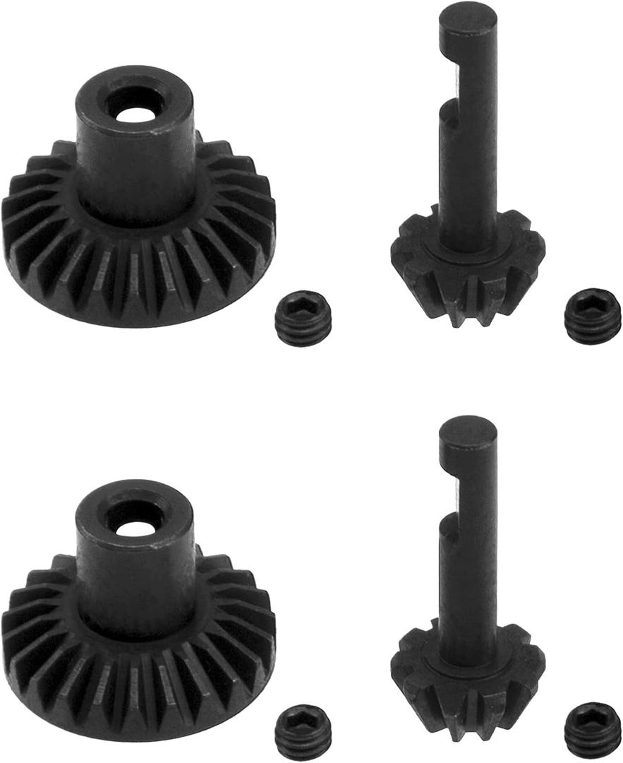 Steel Front & Rear Axle Gear Drive Shaft Gears Compatible with WPL 1/16 B16 B24 B36 C14 C24 MN Model D90 D91 D99 MN99S JJRC Q65 RC Car