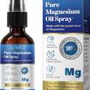 Magnesium Oil Spray, 100% Pure Magnesium Chloride, Magnesium Spray for Feet, Alleviates Headaches, Boosts Energy Levels, Relieves Muscle Tension 60ml, Pack of 2