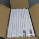 Besrey Kids Play Tent 2 in 1 with Padded Mat and Lights, Large Kids Playhouse with 2 Doors & 4 Windows, Indoor & Outdoor, Christmas Toddler Tent, 51" x35" x 51" (White)