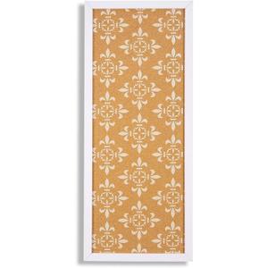 Juvale Decorative Cork Bulletin Boards for Walls (10 x 24 in) - White Frame Pin Board for Office, Bedroom & Room Decor