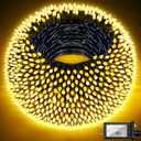 300LED Christmas Lights Outdoor Indoor Use, 12 Lighting Modes 75ft Christmas Tree Lights with Timer, Dimmable Warm White LED StringLights Waterproof for Yard Tree Wedding Party Holiday Warm White