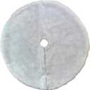 30 Inch Christmas Tree Skirt Xmas Plush Velvet Snowy White Faux Fur Plush Tree Skirt Base Cover Christmas Tree Ornaments Decor Holiday Party Decoration