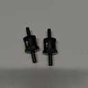 EVIL ENERGY 1/4" Fuel Check Valve One Way Inline Non Return Diesel Gasoline Black(6mm OD,2PCS)