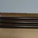 TONIAL 2 Pack Curtain Rods 32 to 58 Inch, Telescoping Splicing 3/4 Inch Single Rods for Windows Decorative Drapery Rod with Small Finial, Bronze