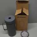 2 IN 1 Wine Chiller Single Bottle and Travel Tumbler, 42oz Stainless Steel Iceless Cooler Wine Bottle, Insulated Mug with Lid, Keep Wine Cold up to 6 Hours Fits Most Wine Bottles Gift for Wine Lovers (Grey)