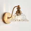 Vintage Wall Sconces Brass Wall Sconces 1 Light Wall Lights for Living Room, Brass 