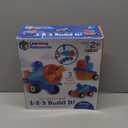 Learning Resources 1-2-3 Build it! Car, Boat, Plane, 15 Pieces