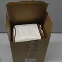 Dandat 4 Pcs Insulated Bento Box Portable Stainless Steel Food Container Round Stackable Leakproof Thermal Food Container for Adult Men Women with Insulated Bag, 74 oz(Beige)