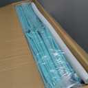 Collapsible Rectangle Non-Inflatable Swimming Pool for Family Adults Hard Plastic Shell Foldable Swimming Pool for Outside Backyard Portable Pet Dog(Gradient Blue, 260cm)