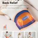IKEEPFIT Portable Heating Pad for Back, Cordless Wearable Heat Belt with Massager for Lower Back Pain Relief, Battery Powered 8000 mAh Rechargeable, MAXwarm 3.0, Gift for Women Men 90-310 lbs