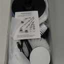 Electric Spin Scrubber, Cordless Cleaning Brush, Shower Scrubber with 9 Floor Machine Pads, 2H Power Dual Speed, Adjustable Extension Handle, IPX7 Waterproof for Floor Carpet Tub Tile Car, O-White.