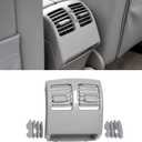 Gray Rear Air Vent Outlet Cover, Rear Center Console Air Conditioning Grille AC Vent Outlet Panel Replacement For Mercedes Benz C Class W204 2007-2013, E Class W207 COUPE 2010-2012