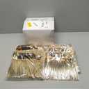 SUT 200PCS Gold Plastic Forks and Spoons Heavy Duty Set, Gold Disposable Silverware, gold Cutlery, Disposable Utensils, Plastic Flatware Includes 100 Forks, 100 Spoons for Party