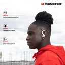 Monster DNA Fit Wireless Bluetooth Earbuds - Noise Cancelling Earbuds with Wireless Charging Case & Built-in Microphone, Water Resistant Bluetooth Headphones & Ear Buds (Regular, White)