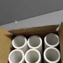 6Pcs 1 Inch PVC Pipe 17" Long White Sch40 Industrial PVC Pipes for Home DIY, Greenhouse, Garden, Farm, Workshop, Furniture Grade(1" x 17"L)