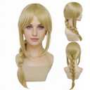 GNIMEGIL Applejack Wig Cosplay Cowgirls Wigs for Women 25 inch Long Blonde Wig with Bangs and Ponytails Halloween Pony Costume Party Anime Cosplay Astrid Wigs Christmas Outfit Synthetic Dressing Up