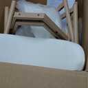 Kitchen Dining Chairs Set of 2 Modern Upholstered Leather Dining Room Chair with Metal Legs, Original/Beige