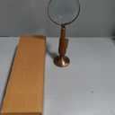 Vintage Brass and Bone Magnifying Glass, Multicolor