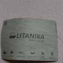 Litanika Comforters Queen Size Set Grayish Blue, 3 Pieces Lightweight Solid Bedding Comforter Set, All Season Fluffy Bed Set (90x90In Comforter & 2 Pillowcases)