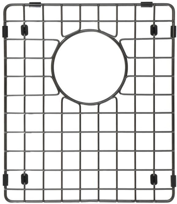 Starstar Sinks Protector Matte Black 304 Stainless Steel Kitchen Sink Bottom Grid, Rack (14 Length x 16 Width)