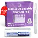 MyMed Disposable 14R Dermaplane Scalpels, Dermaplaning Razors - Pack of 20 Dermaplane Razor for Women Face, Women's Disposable Shaving Razors