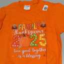 Family Thanksgiving 2025 Thanksgiving Crew Turkey Matching T-Shirt SizeXS