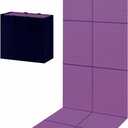 Yoga Mat for Travel, Non-Slip Yoga Mat, Exercise Mat 1/4" Thick Yoga Mat Foldable, Perfect for Pilates, Outdoor & Travel, TPE Anti-Slip Yoga Mat with Carry Bag (Purple)