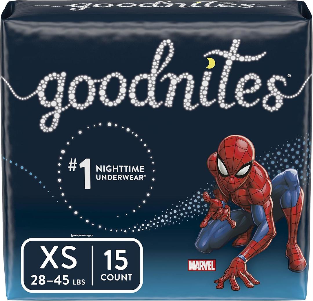 Goodnites Bedtime Bedwetting Underwear for Boys, XS, 15 Ct. 