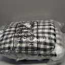 Geetery 4 Pack Chair Cushions for Dining Chairs, 16" x 15" Black and White Kitchen Chair Cushions with Ties Buffalo Plaid Soft Comfy Seat Pads for Home Office Living Room Outdoor Indoor, 16.14 x 14.96 x 3.15 inches