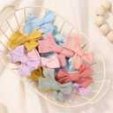 jollybows Mini Lined Hair Clips Bows for Babies, Infants, Toddlers, Girls and Teens - 40pcs 2" Tiny Barrettes