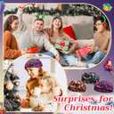 24 Pcs Christmas Party Favors Christmas Headbands Silicone Bracelets Set Xmas Headbands Rubber Bracelets for Xmas Gifts Accessories Holiday Party Supplies(Classic Style)