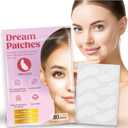 Smile Line Patches & Under Eye Patches for Wrinkles – Anti Wrinkle Facial Patches, Wrinkle Tape & Face Tape Dream Patches CRESCENT 【80 Count】