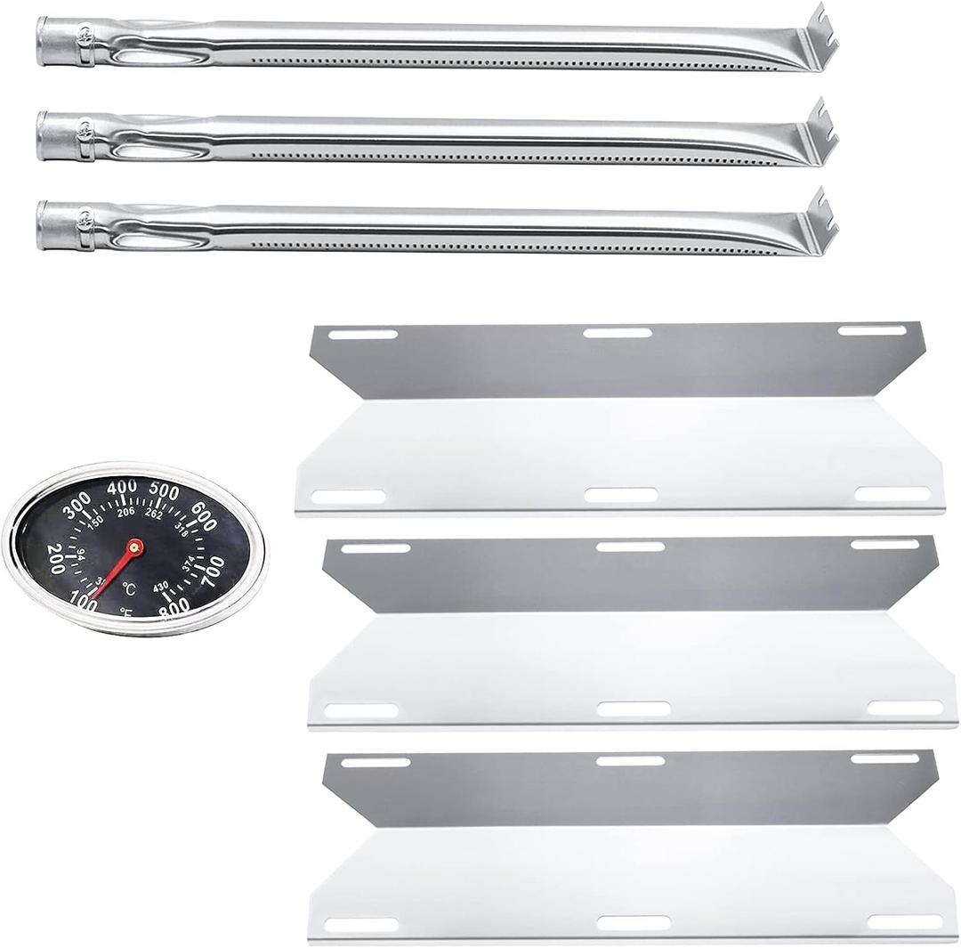 Hisencn Replacement for Charmglow 720-0230, 720-0036-HD-05 Gas Grill, Nexgrill 720-0016, 720-0036, Stainless Steel Grill Burner Tube, Heat Plates, Tent Shield for Charmglow Grill Replacement Parts Hisencn Replacement for Charmglow 720-0230, 720-0036-HD-05 Gas Grill, Nexgrill 720-0016, 720-0036, Stainless Steel Grill Burner Tube, Heat Plates, Tent Shield for Charmglow Grill Replacement Parts