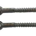 US STAINLESS 2 Pieces Stainless Steel 316 M12 Lag Screw Eye Bolt Forged 12mm x 100mm Marine Grade