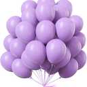 2 x PartyWoo Lavender Balloons 50 pcs 12 Inch Light Purple Pastel Purple Lilac Latex Helium Balloons for Graduation Baby Shower Gender Reveal Birthday Engagement Wedding Party Decorations Purple-Q10