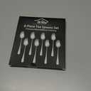 8-Piece 6.7 Inches Stainless Steel Tea Spoon, Durable Dishwasher Safe Teaspoons, Silverware Dessert Spoons, Small Spoons For Restaurant, Hotel