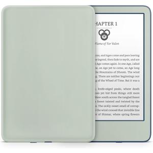 Tacky Design Solid Color Skin for Kindle Paperwhite Skin Wrap Decal Classic Color Vinyl, Premium 3M Decal Sticker for Full Surface Coverage (Pale Green, Paperwhite (11th Gen, 2021))