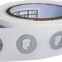 NFC Stickers Ntag213 Tags 25mm White Blank Circular Sticker Writable and Programmable, 144 Bytes Memory, Compatible with NFC Enabled Devices (50PCS, Round)