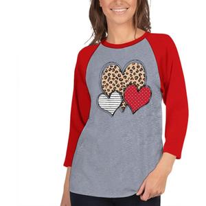 Valentines Day Shirts for Women Love Heart Womens Valentines Tops Clothing (Gray, XL)