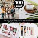 Merchandise Bags 100 Black 9"x12" Size 1.5Mil Thick With Handles