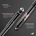 A-Premium Heavy Duty Rear Shock Absorber Compatible with Ford F-650, F-750 & IC Corporation BE/CE School Bus & International 4300, 4400, Durastar; with 22k Rear Spring Suspension