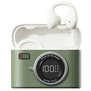 Retro Camera Vintage Camera Ear Cuff Earbud Bone Conduction Earphone