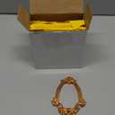 5 Pcs Vintage Mini Picture Frames Small Antique Resin Photo Frame Wall Hanging for DIY Jewelry Display Photography Christmas Photo Holiday Party Decoration (Gold)