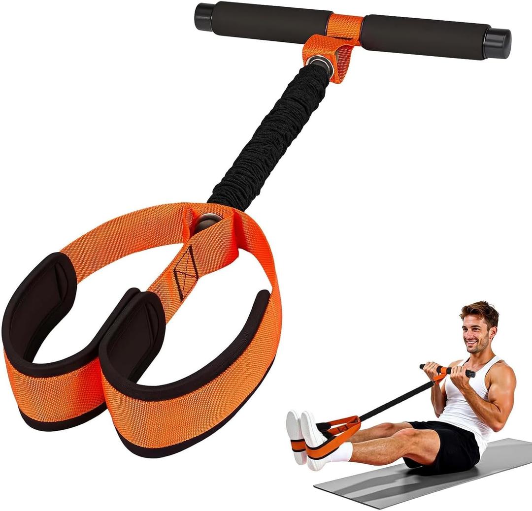 Upgrade Pedal Resistance Band with Handles - Thickened Latex Tubes & Soft Foam Foot Pedal for Full Body Workout, Core/ABS, Legs, Glutes, Arms, Pilates, Physical Therapy