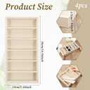 JJUNW 4 Pcs Velvet Sunglasses Organizer Tray, 6 Grids Beige Sunglass Organizer Velvet Tray Stackable Jewelry Display Organizers for Glasses Jewelry Watch Display