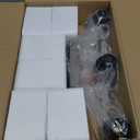 Brushed Nickel Bathroom Light Fixtures with Milk Glass Shades, Eye-Friendly 3 Light Vanity Lights for Bathroom, Vanity Lights with E26 Socket (Bulbs Not Included), for Mirror, Bedroom, Hallway