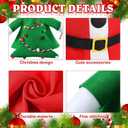 3 Set Christmas Goose Outfit Santa Claus Snowman Christmas Tree Lawn Porch 23" Goose Clothes Xmas Costume for Winter Xmas Outdoor Patio Yard Decor