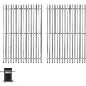 Spirit 300 Grill Grates for Weber Spirit E310 E320 S310 S320 E/S 330 II E/S 310 3 Burner Grill Parts, Genesis Silver/Gold/Platinum B/C, Genesis 1000-3500 Grates, 7MM 304 Stainless Steel, 7639 7638