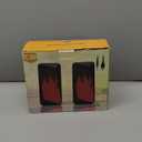 SOULION C30 Computer Speakers, USB Powered & 3.5 mm AUX Bluetooth Speakers for Desktop Monitor, LED Flame Lights & Easy-Control Pod, Gaming Speakers for Laptop Tablet Phone - Black