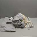 Hanging Hammock Chair Swing MAX 500 lbs Outdoor Hanging Chair with Footrest Indoor Swing Chair with Portable Steel Spreader Bar and Hardware Kit for Bedroom Living Room Patio Porch - Grey